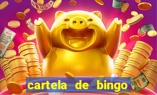 cartela de bingo pra imprimir