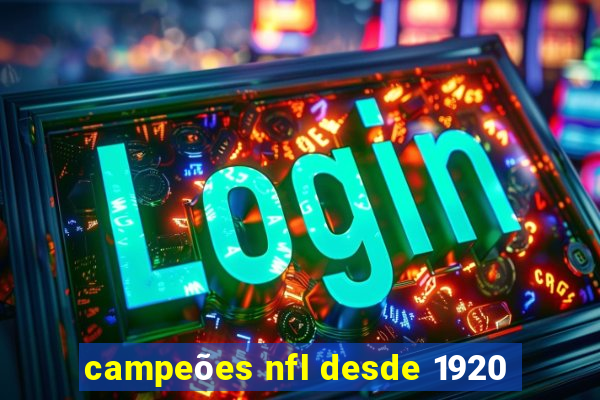 campeões nfl desde 1920