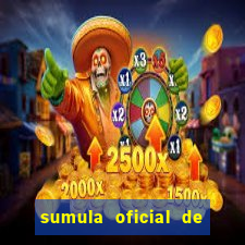 sumula oficial de futebol 7 society excel