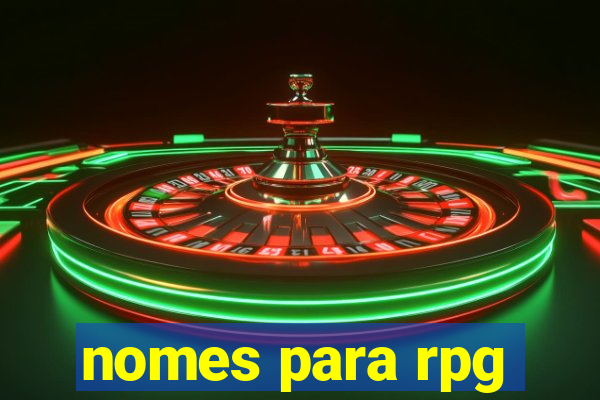 nomes para rpg